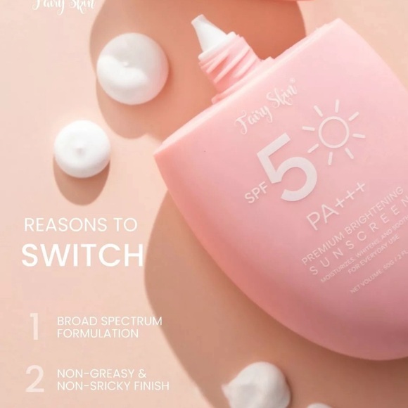 2x Fairy Skin Premium Brightening SUNSCREEN SPF50 PA++++ (2 fl oz) - Picture 2 of 11